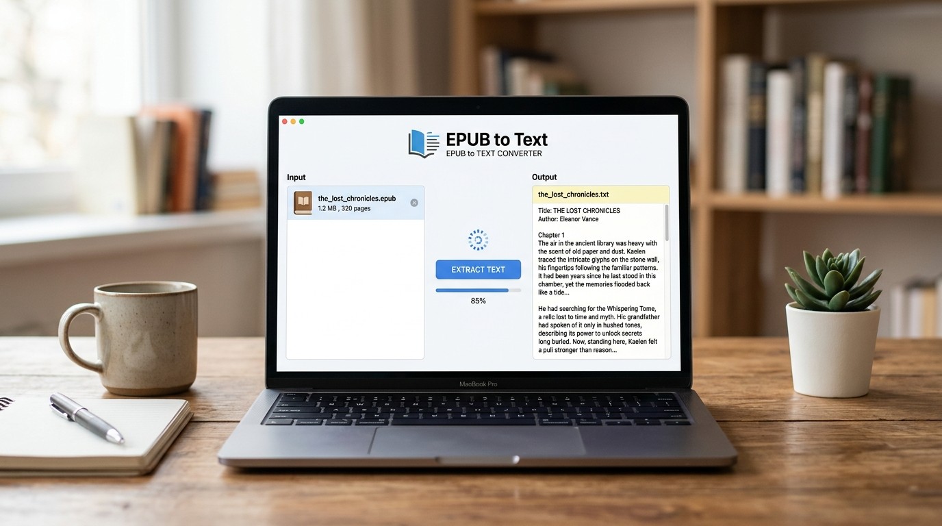 EPUB to Text
